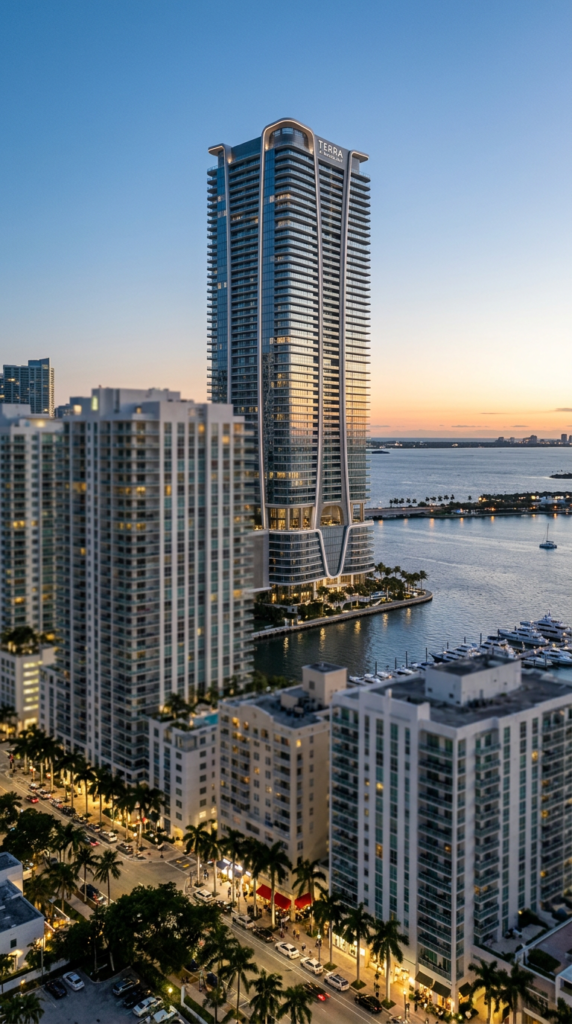 Edificios residenciales en Miami donde se refleja cómo el mercado inmobiliario de lujo no se comporta igual en todos los segmentos.