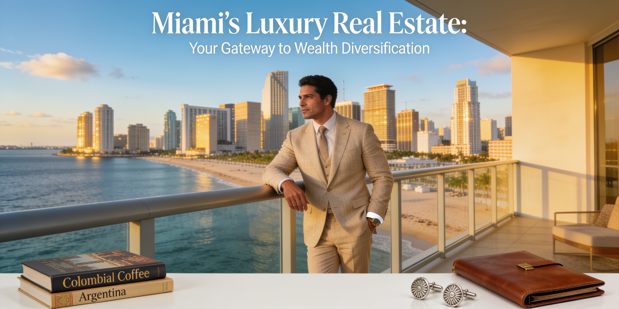Comprador latinoamericano evaluando inversión inmobiliaria en Miami como estrategia patrimonial.