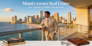 Comprador latinoamericano evaluando inversión inmobiliaria en Miami como estrategia patrimonial.